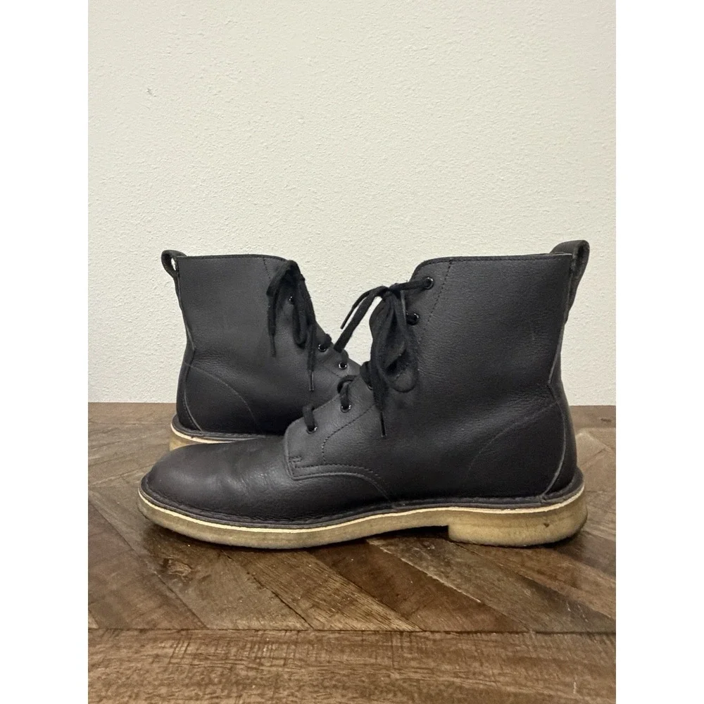 Mens Clarks Originals Brown Leather Boots In Brown Leather